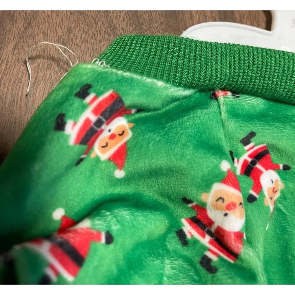 Santa & Reindeer Polka Dot Dog Pajamas 2-Pack Small Adorable Holiday Pet Outfit